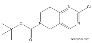 Molecular Structure of 1092352-55-0 (tert-Butyl 2-chloro-7,8-dihydropyrido[4,3-d]pyrimidine-6(5H)-carboxylate)